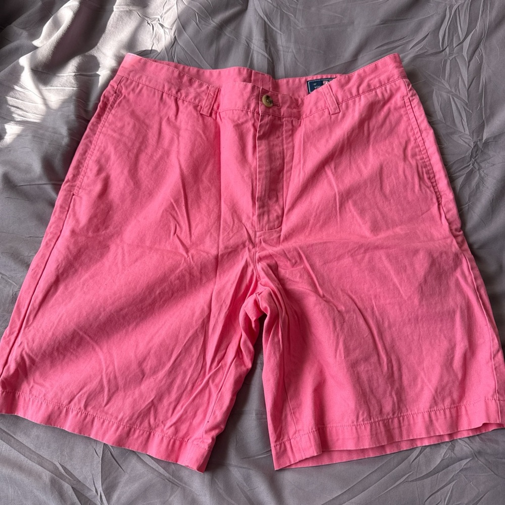 Vineyard Vines Bright Pink Flat Front Shorts